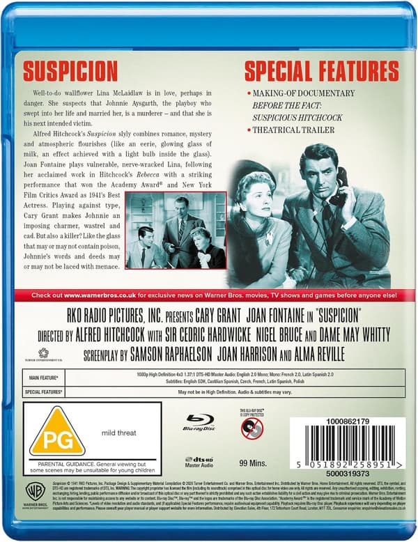 Suspicion (1941) (Blu-Ray)
