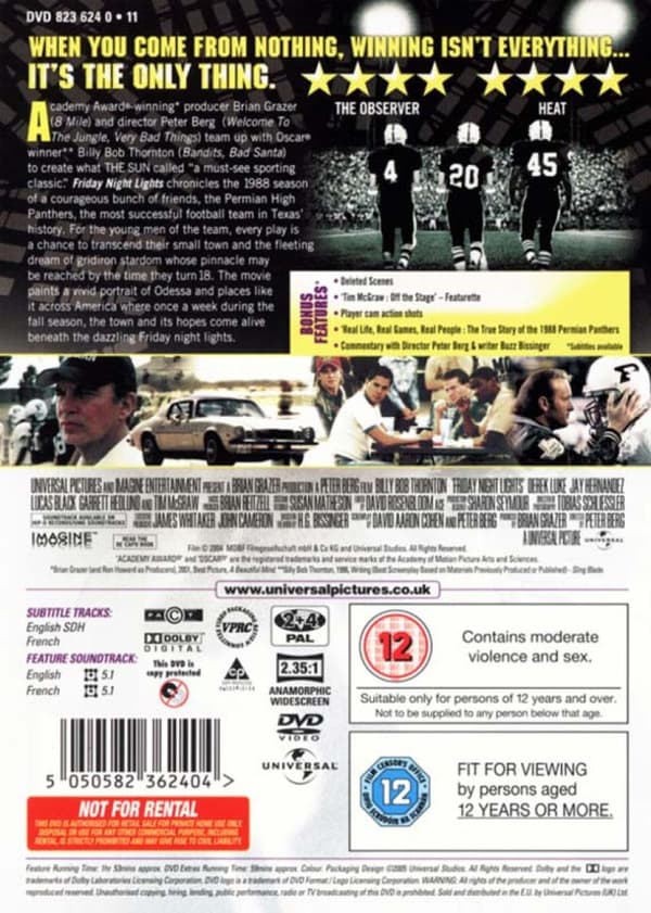 Friday Night Lights (2004) (DVD)