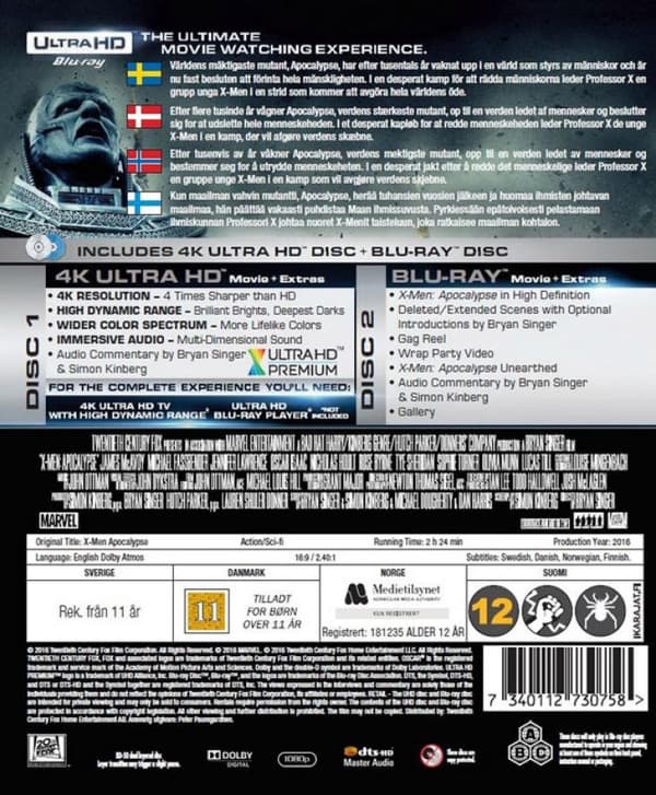 X-Men: Apocalypse (2016) (4K UHD)