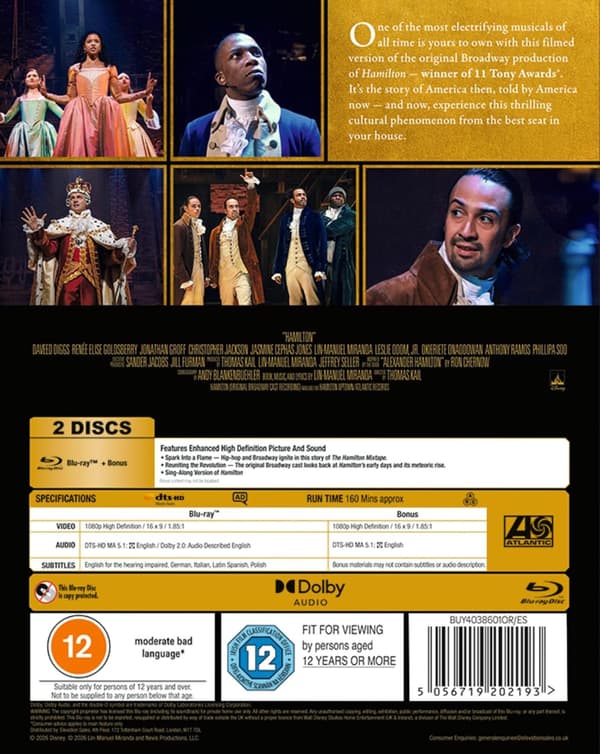 Hamilton (2020) (Blu-Ray)
