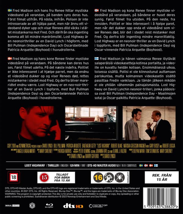 Lost Highway (1997) (Blu-Ray)