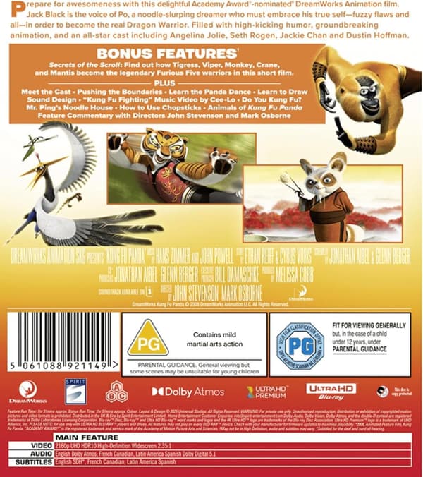 Kung Fu Panda 1 (2008) (4K UHD)