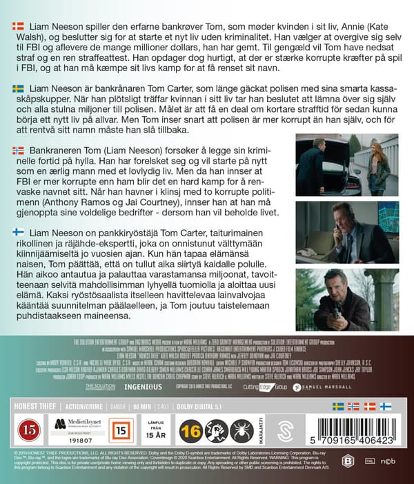 Honest Thief (2020) (Blu-Ray)