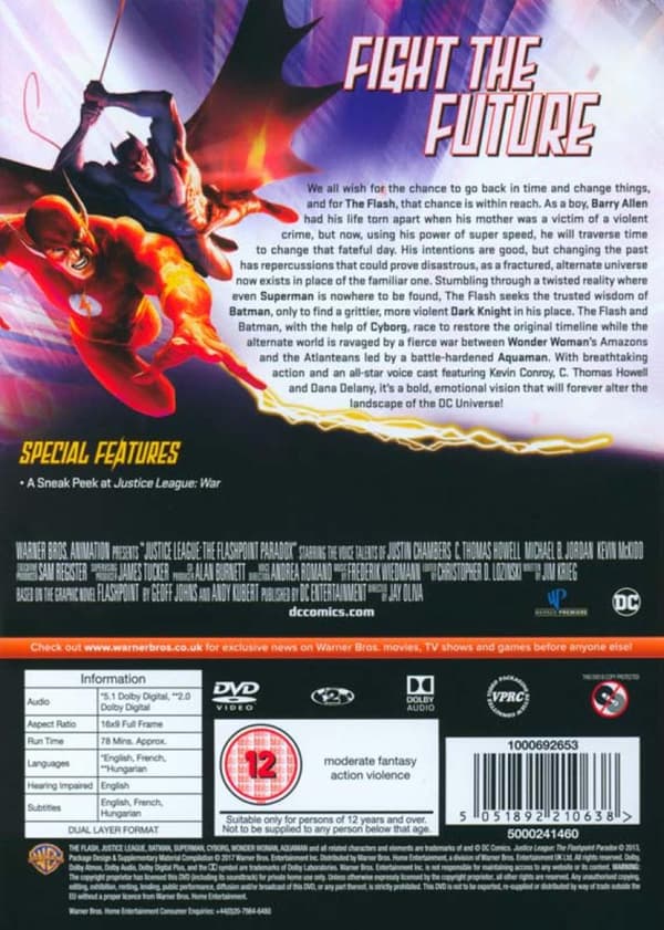 Justice League: The Flashpoint Paradox (2013) (DVD)