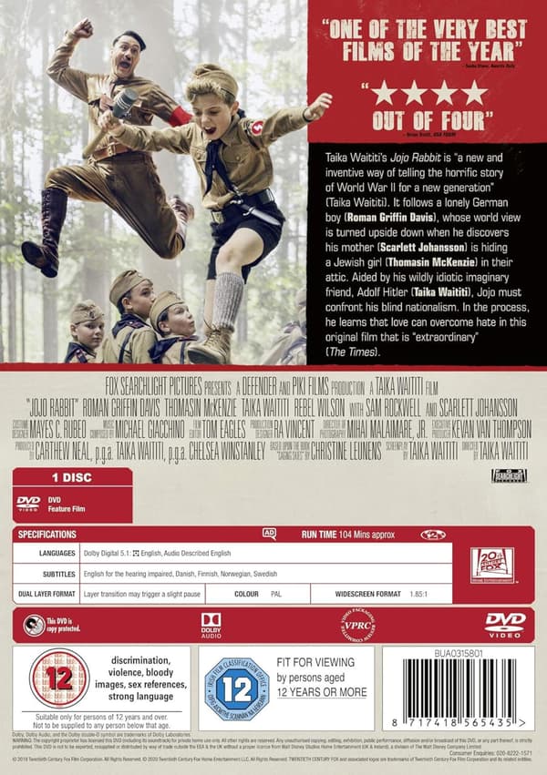 Jojo Rabbit (2019) (DVD)
