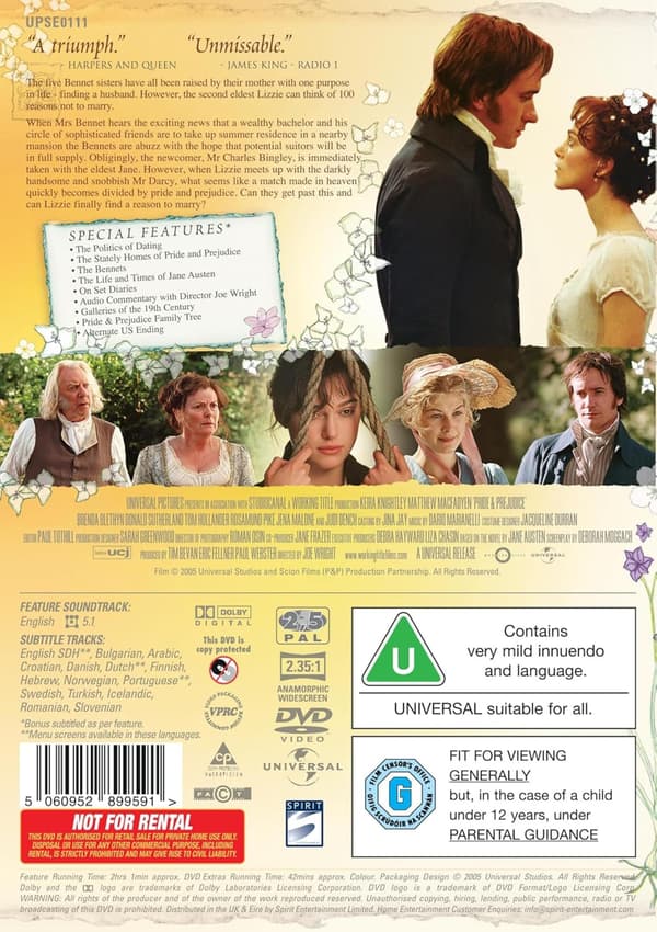 Pride & Prejudice (2005) (DVD)