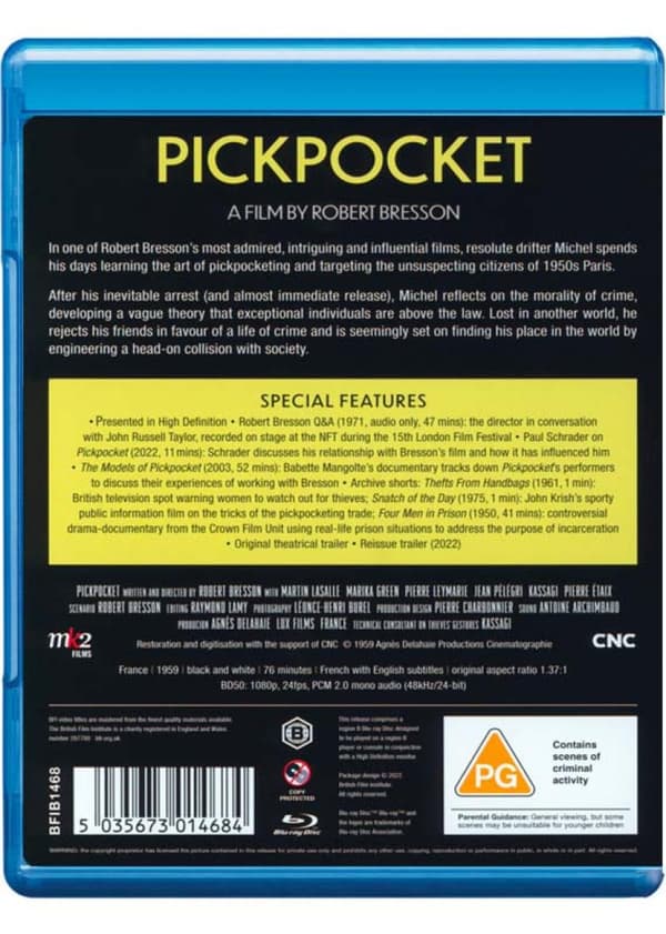 Pickpocket (1959) (Blu-Ray)
