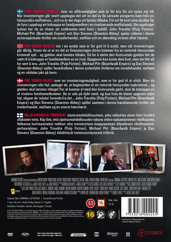 Criminal Activities (2015) (DVD)