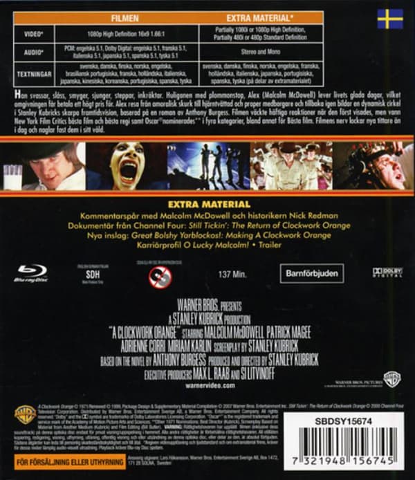 A Clockwork Orange (1971) (Blu-Ray)
