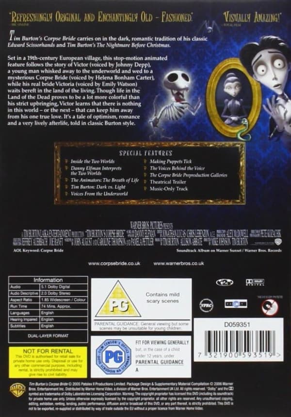 Corpse Bride (2005) (DVD)