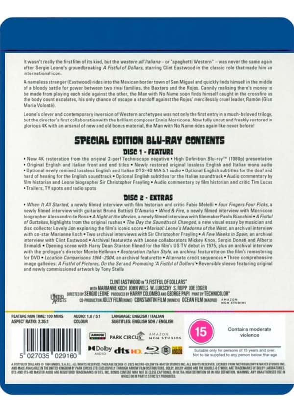 A Fistful Of Dollars (1964) (Blu-Ray)