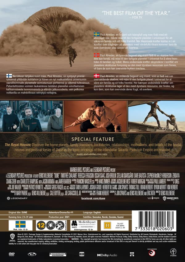 Dune: Part One (2021) (DVD)