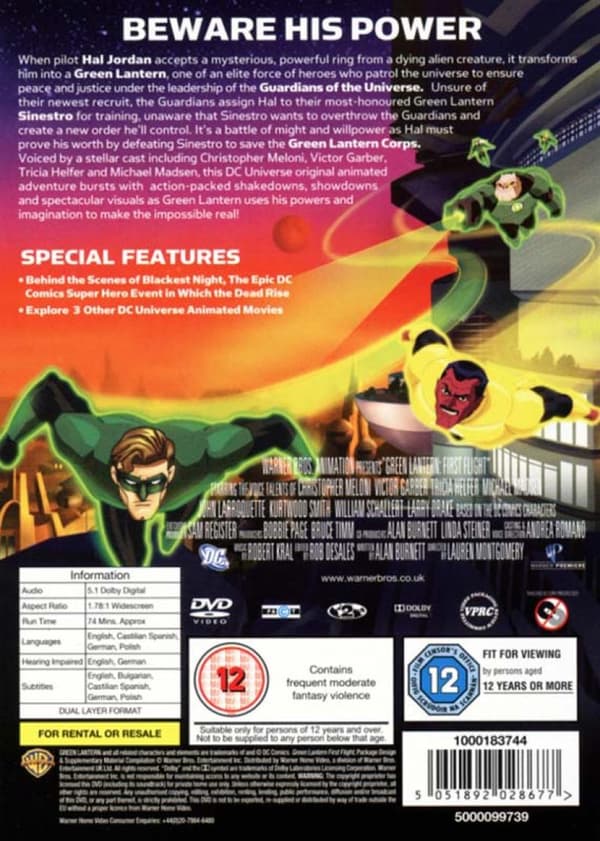 Green Lantern: First Flight (2009) (DVD)