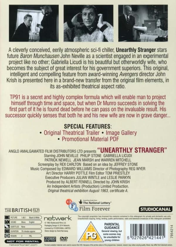 Unearthly Stranger (1963) (DVD)