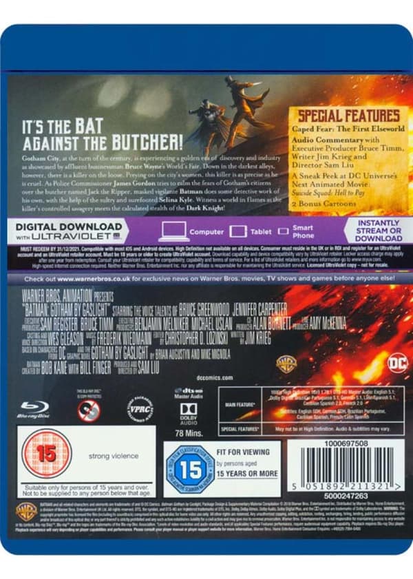 Batman: Gotham by Gaslight (2018) (Blu-Ray)