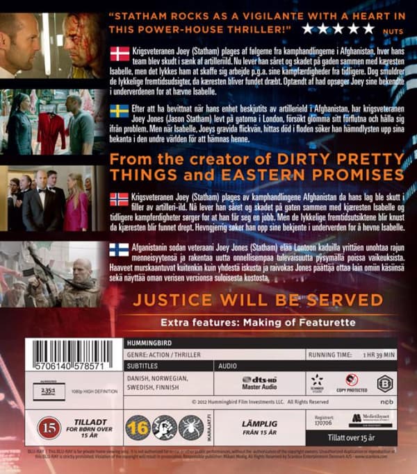 Hummingbird (aka Redemption) (2013) (Blu-Ray)