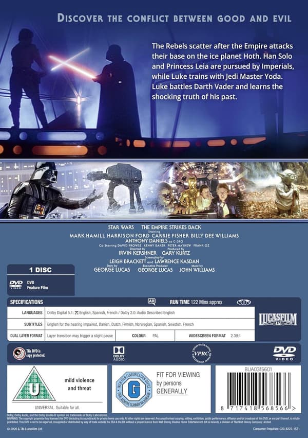 Star Wars: E5 - Empire Strikes Back (1980) (DVD)