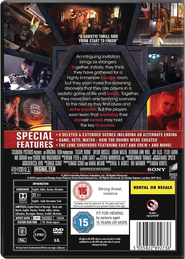 Escape Room (2019) (DVD)