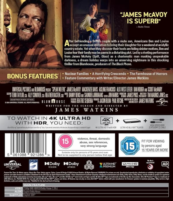 Speak No Evil (2024) (4K UHD)