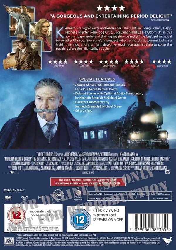 Murder on the Orient Express (2017) (DVD)