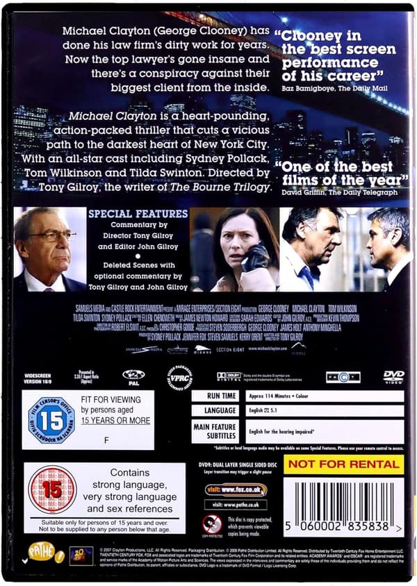Michael Clayton (2007) (DVD)