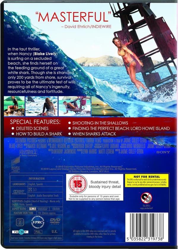 The Shallows (2016) (DVD)