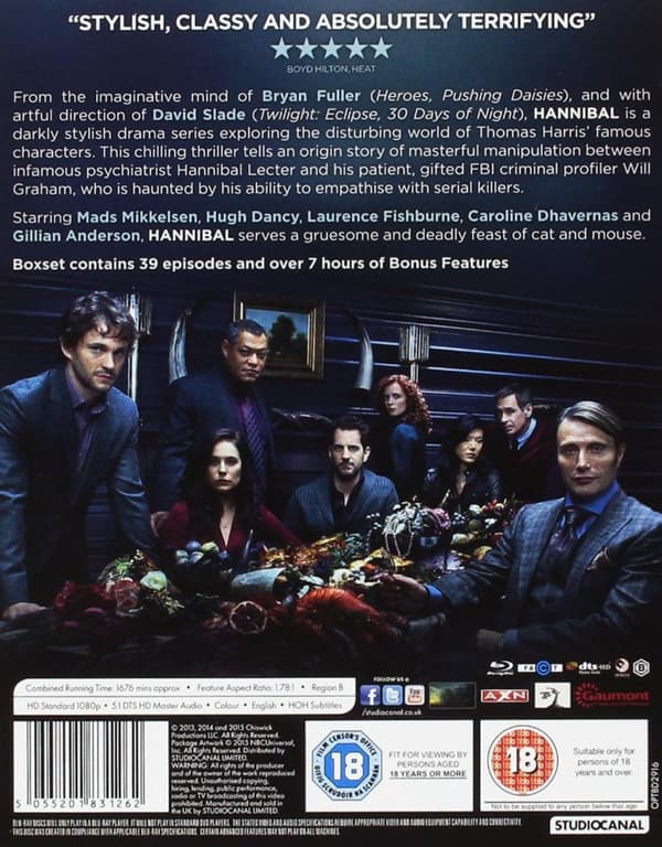 Hannibal  The Complete Series (2013-2015) (Blu-Ray)