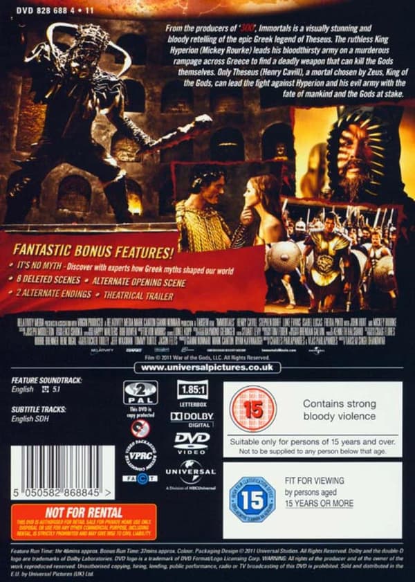 Immortals (2011) (DVD)