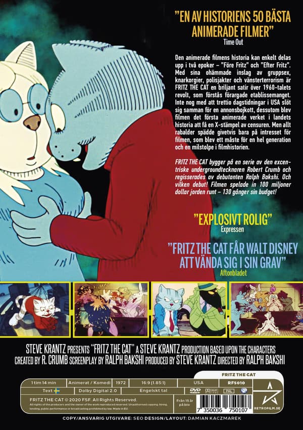 Fritz the Cat (1972) (DVD)