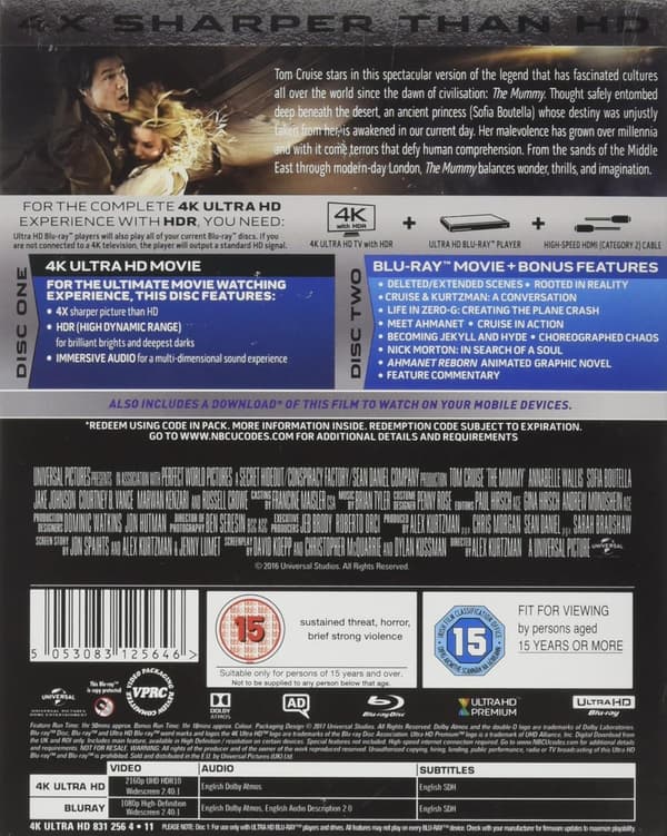 The Mummy (2017) (4K UHD)