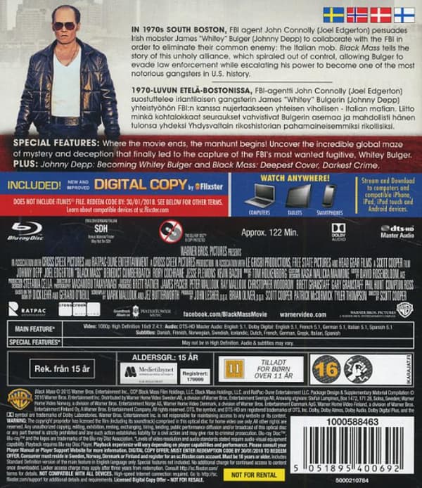 Black Mass (2015) (Blu-Ray)