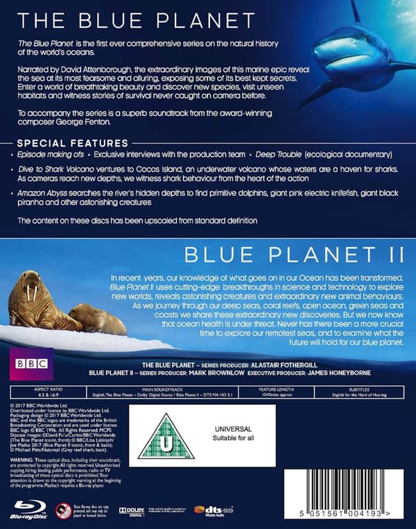 Blue Planet 1 & 2 2 Mini Series (Blu-Ray)