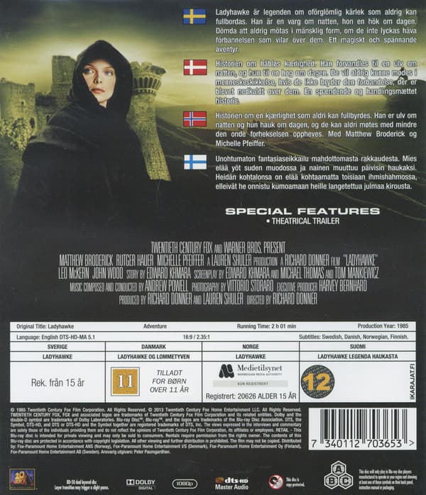 Ladyhawke (1985) (Blu-Ray)