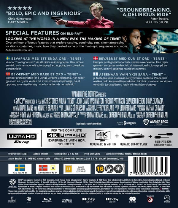 Tenet (2020) (4K UHD)