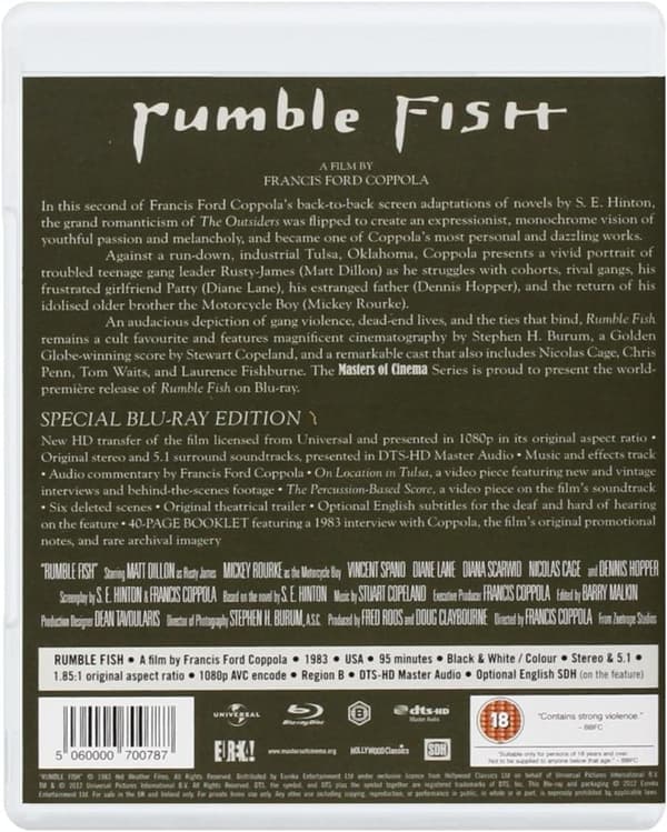 Rumble Fish (1983) (Blu-Ray)