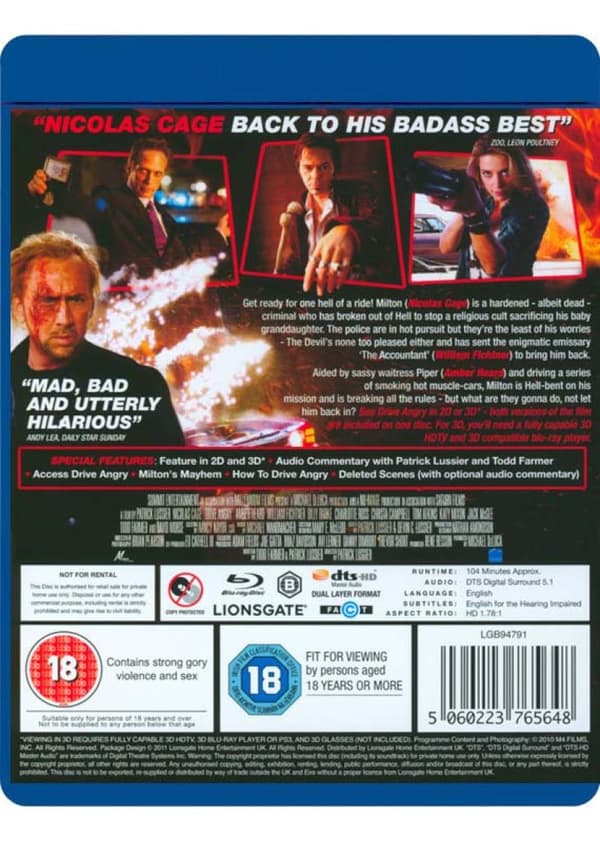 Drive Angry (2011) (Blu-Ray)