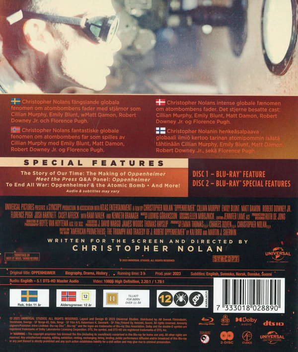 Oppenheimer (2023) (Blu-Ray)