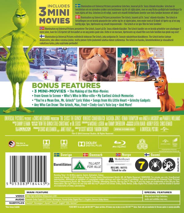 The Grinch (2018) (Blu-Ray)