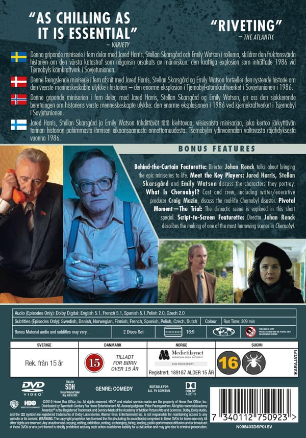 Chernobyl (2019) Mini Series (DVD)