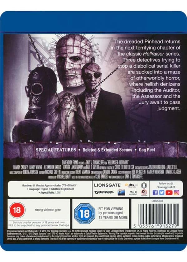 Hellraiser 10: Judgment (2018) (Blu-Ray)