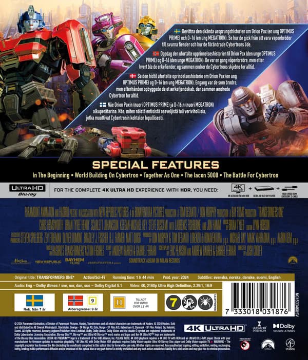 Transformers One (2024) (4K UHD)