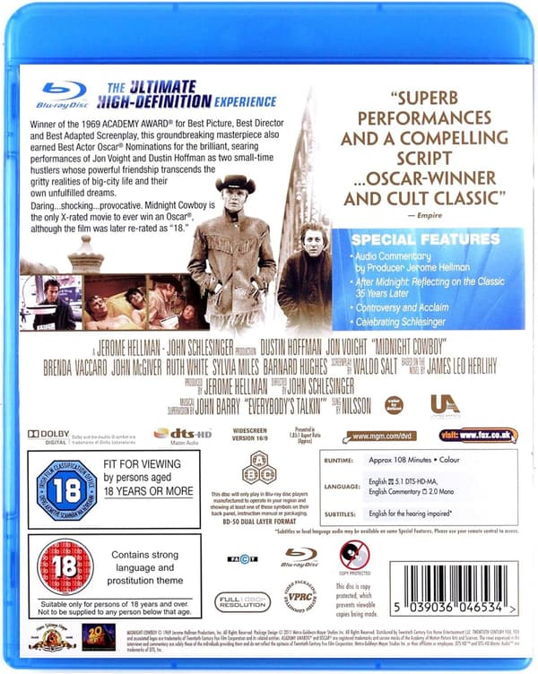 Midnight Cowboy (1969) (Blu-Ray)