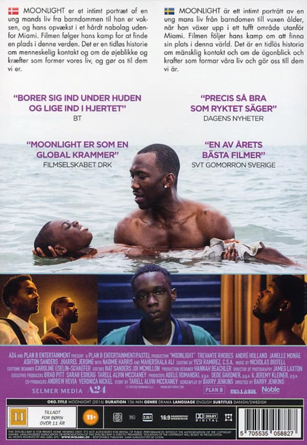 Moonlight (2016) DVD (svensk text)