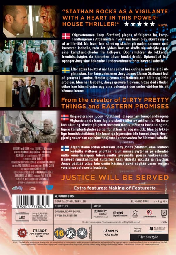 Hummingbird (aka Redemption) (2013) (DVD)
