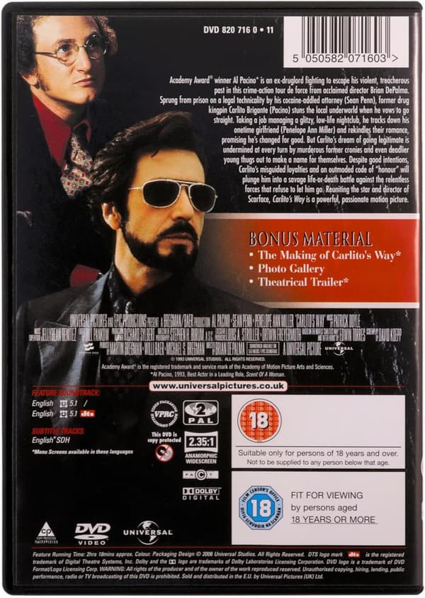 Carlitos Way (1993) (DVD)