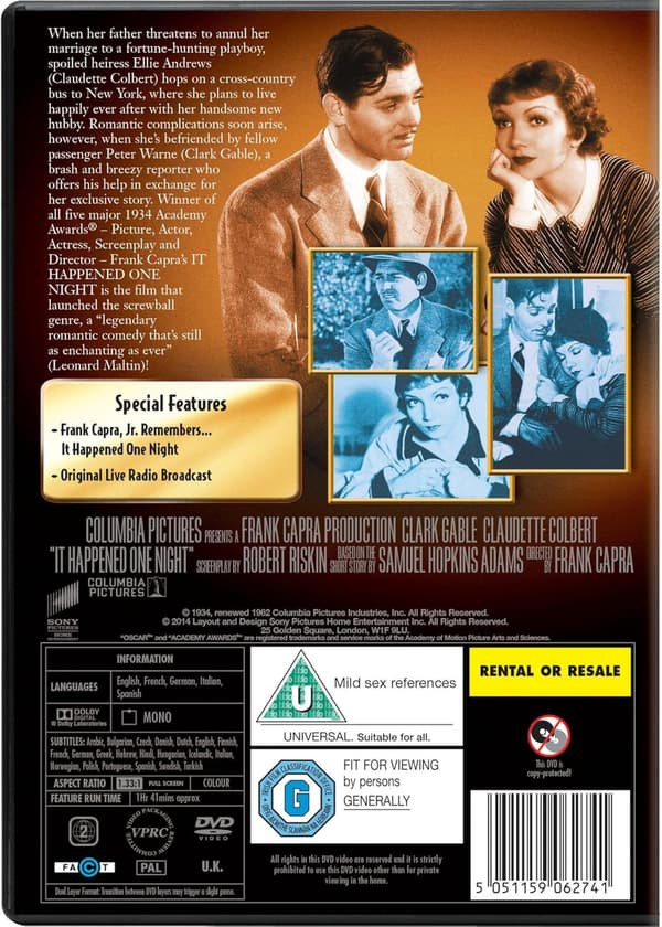 It Happened One Night (1934) (DVD)