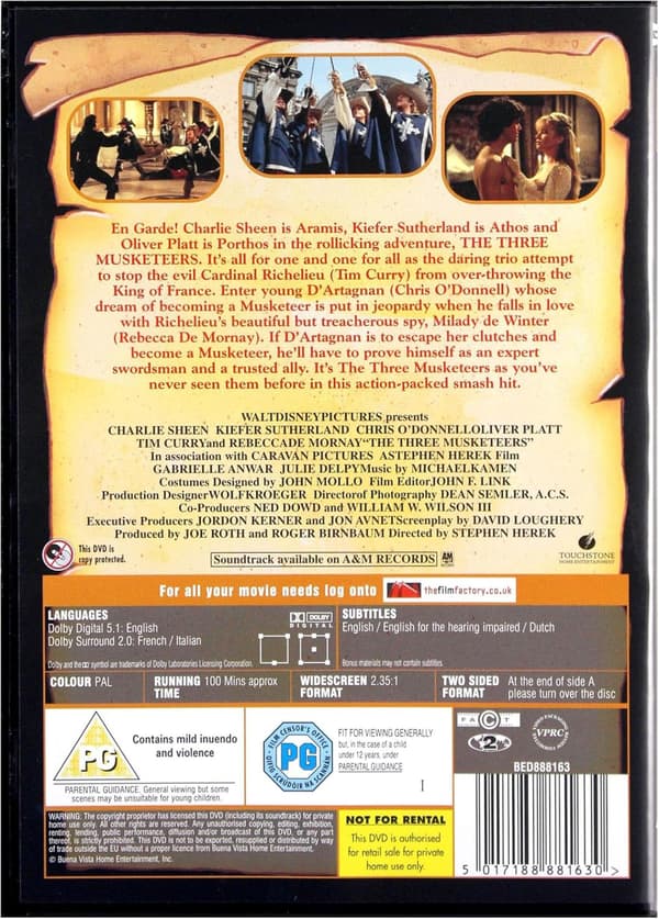 The Three Musketeers (1993) (DVD)