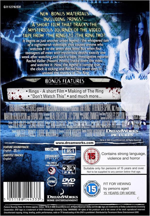 The Ring (2002) DVD (import)