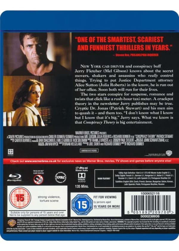 Conspiracy Theory (1997) (Blu-Ray)