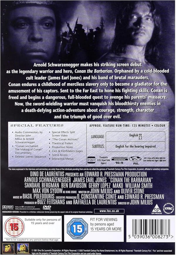 Conan The Barbarian (1982) (DVD)